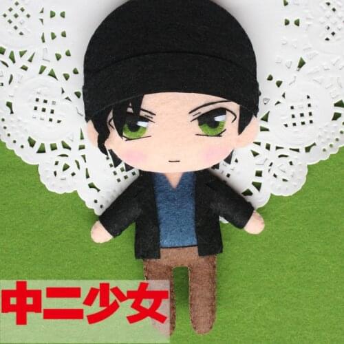 Detective Conan Anime Handmade DIY Key Ring Pendant DIY Material Package Assemble By Cutting And Sewing Furuya Rei Akai Shuuichi