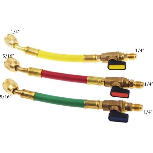 R410 Heavy Duty Charging Hose dosing tube With Ball Valve R410-RV Free shipping