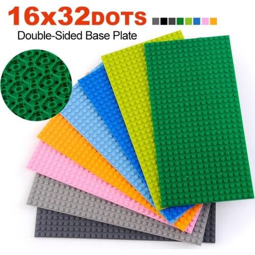 16*32 Dots Double-Sided Classic Base Plates Compatible LegoINGlys Baseplates City Dimensions Building Blocks Construction Toys