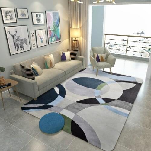 European Geometry Creative large Area Carpets For Living Room Bedroom Decor Soft Carpet Home bedside Rectangle Floor Mats Rug