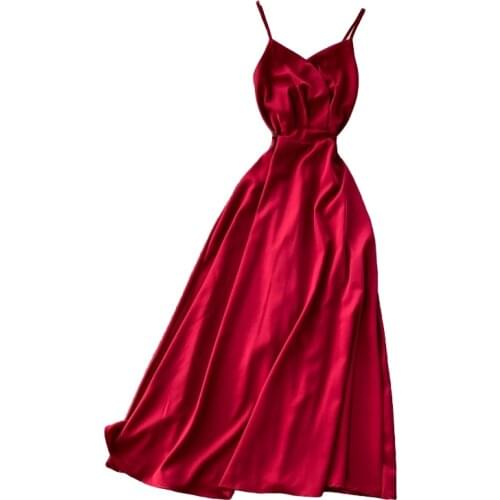 Summer Women Dress For Women V Neck Backless sleeveless High Waist Sexy Party Dresses Female 2021Fashion slim Sling dress