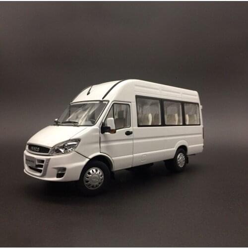 Diecast Model Cars 1/24 Scale IVECO VanTruck Business Bus Alloy Boutique Model Static Display Adult Collection Hot Toys