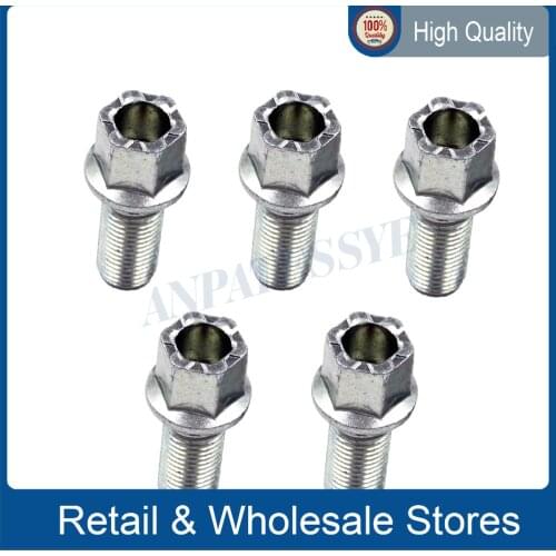 M14*1.5 27MM high quality Car Accessories Wheel Lug Bolts Car For VW Polo Golf 1998-2009 Jetta Passat For Audi A4 A6