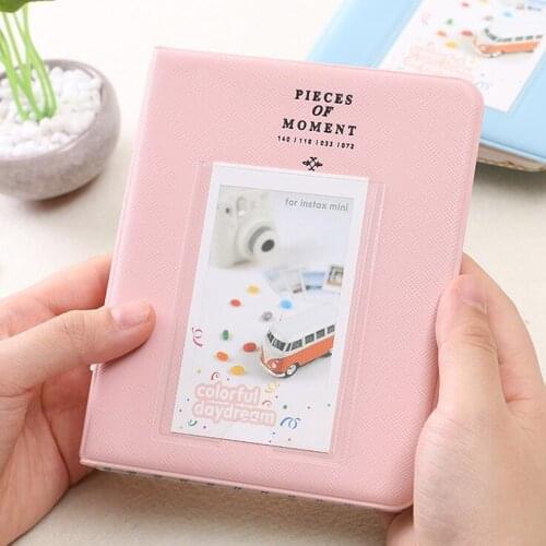 Besegad 64 Pockets Mini Photo Album Book for Fuji Fujiflm Instax Mini 7s 8 8+ 9 25 26 50s Polaroid PIC-300 Z2300 Snap Touch