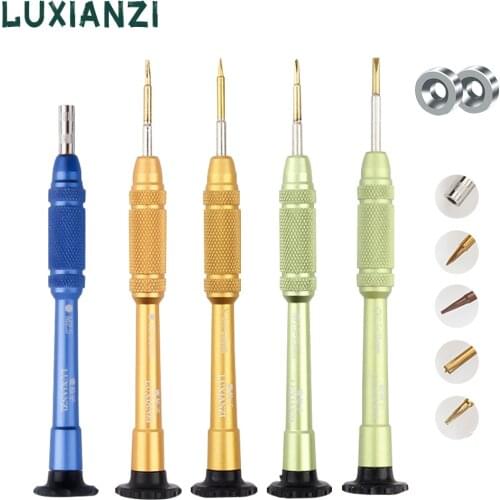 LUXIANZI Multi-function Mini Screwdriver Set with Precision Screw Driver Bit For Samsung Huawei Mobile Phone Repair Hand Tools