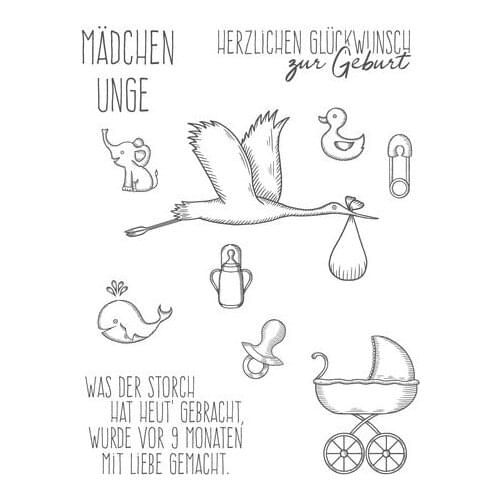 German Transparent Clear Silicone Stamp/Seal for DIY scrapbooking/photo album Decorative clear stamp 058