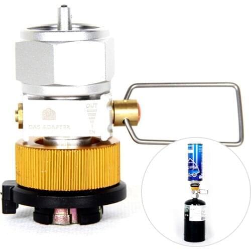 Gas Saver Plus Gas Convertor Shifter Refill Flat Tank Conversion Adapter Camping Gas Adaptor Valve Cylinder Refill Adapter