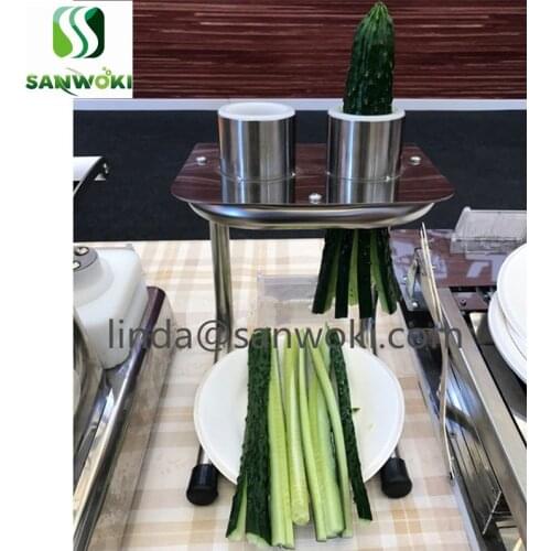 Manual cucumber cutting machine radish cutting strip machine carrot strips cutter machine cut cucumber mahcine for Korean sushi