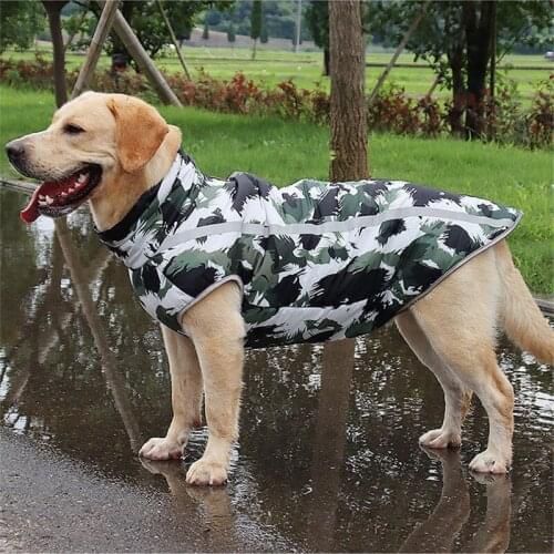 S-6XL Waterproof Reflective Large Dog Coat Winter Warm Pet Clothing Dog Costume Pet Supplies Color Printing Labradors Dog Jacket