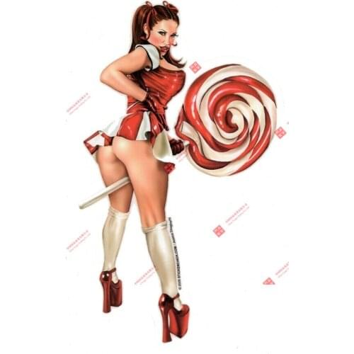 Sexy Cover Girl, Lollipop Sticker/decal Jessica Doherty Car Window Body Decorative Stickers Accessories