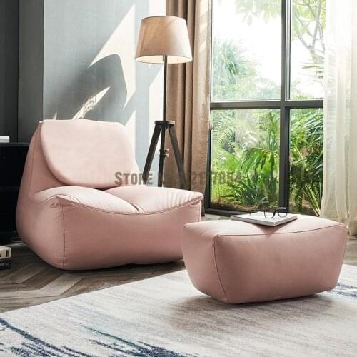 Nordic Ins Lazy Sofa Bedroom Lounge Chair Small Apartment Japanese Tatami Lazy Sofa Balcony Waterproof Disposable
