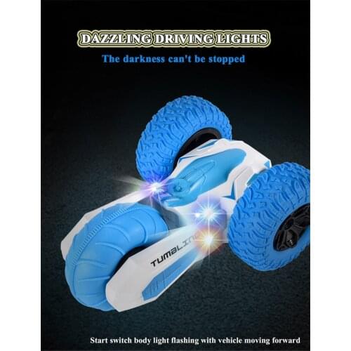 1/24 Mini 2.4G 8CH RC Stunt Car with Light Deformation Remote Control Cars Rock Crawler Roll 360 Degree Flip Toys for Children