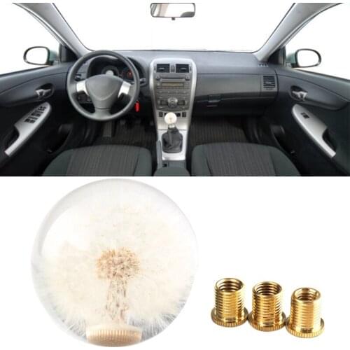 G5AD Universal Auto Car Manual Gear Dandelion Transparent Shift Knob Stick Shift Lever Interior Accessories for Car
