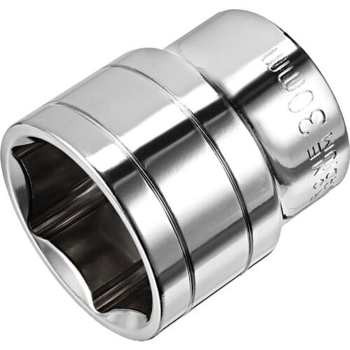 Uxcell New Arrival Cr-V Steel 1/2-inch Drive 20mm 23mm 30mm 6-Point Socket Shallow Socket Deep Socket for DIY Hand-making