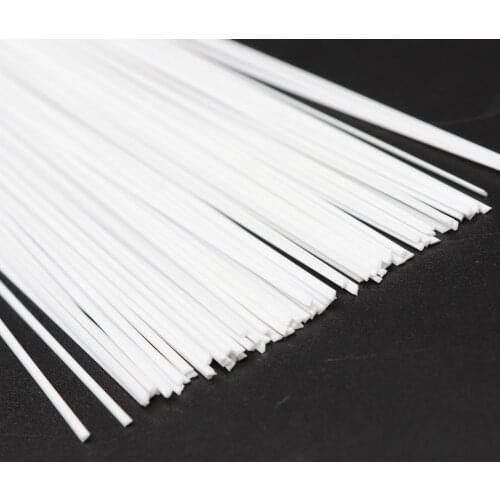 1.5mm semi-circular ABS plastic white tube stick model toy sand table DIY building material length 50cm diorama 100pcs