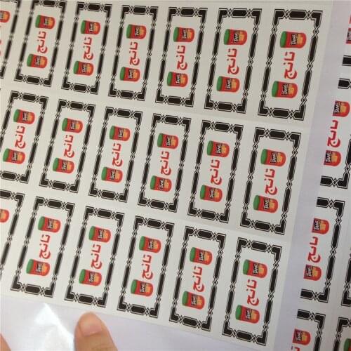 100pcs Free shipping custom bottle sealing tapes self adhesive paper stickers colorful printing jam jar cream pot labels 60*30mm