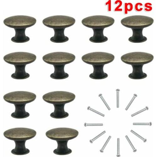 12 Pcs Drawer Door Knobs Vintage Handles Kitchen Cabinet Cupboard Door Knobs For Home Decoration Accessories
