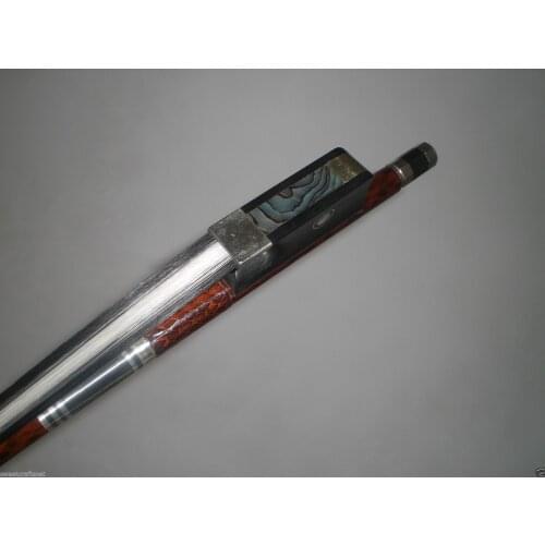 2 PC 3/4 High Quality French Style Double Bass Bow with Ebony frog 4005