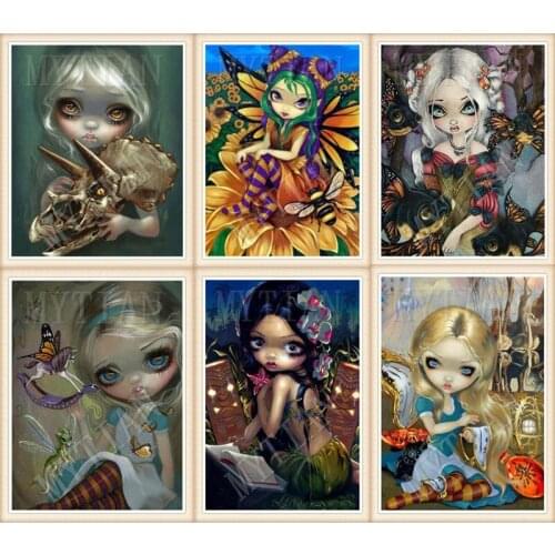 2019 Full Square/Round 5D DIY 3D Diamond Embroidery Cartoon Girl Princess elf Diamond Painting Cross Stitch Mosaic Decor Gift