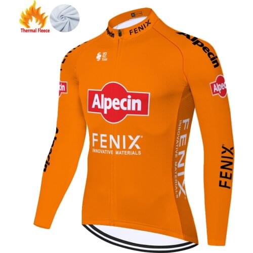2021 alpecin fenix team camisa de ciclismo masculina Winter Thermal Fleece cycling clothing Men ropa ciclismo hombre