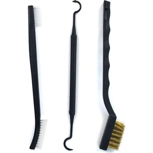 3 Pcs/Set Hunting Brass Wire Brush Set Gun Cleaning Kit For Shortgun/Rifle/Hand Gun Cleaning Tool Brush