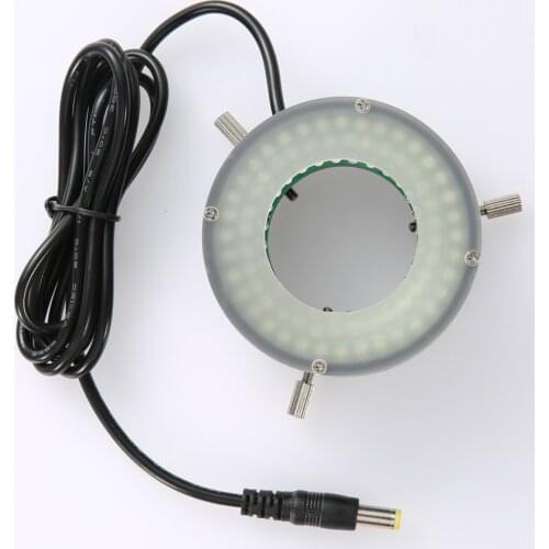 96 Lamp Beads Inner Diameter 50MM Industrial Monocular Video Microscope Ring Light Adjustable Brightness LED Light Source