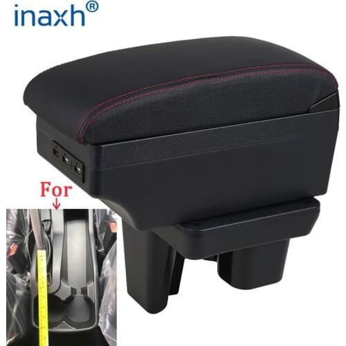 For Toyota Hilux Armrest box Retrofit parts Interior Car Armrest Storage box USB LED Holder Ashtray accessories