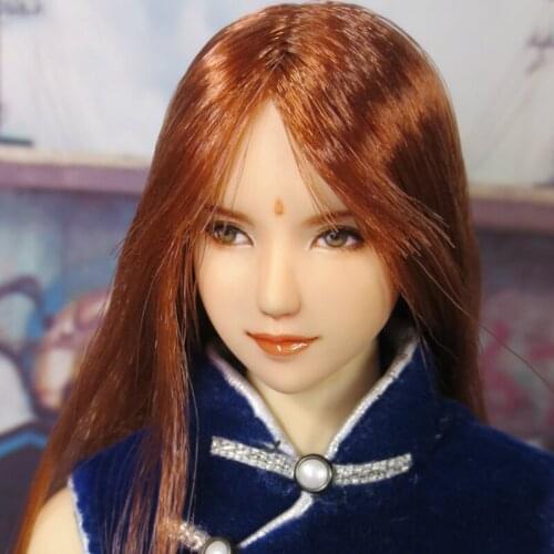 Estartek Hand Paint Customized 1/6 Obitsu KE27 Japan Three Kingdoms Yueying Head Sculpt for 12inch UD DOLL Action Figure DIY