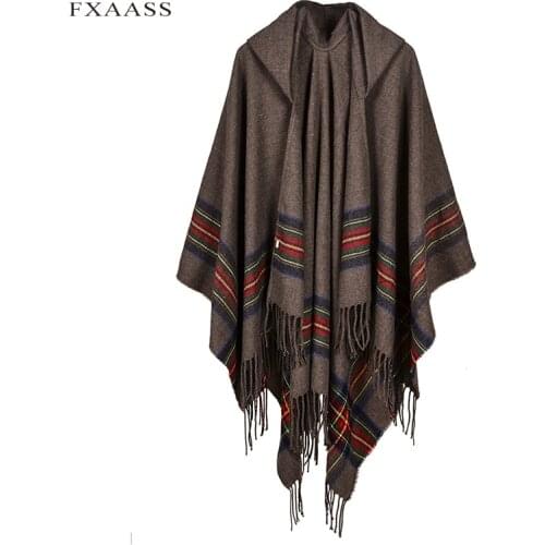 FXAASS Women's Plaid Scarves