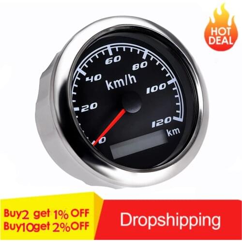 Hot Sale GPS Speedometer 85mm Speed Gauge 30 60 120 200 KM/H For Motorcycle Marine Boat Car Truck Odometer Rv Accessories