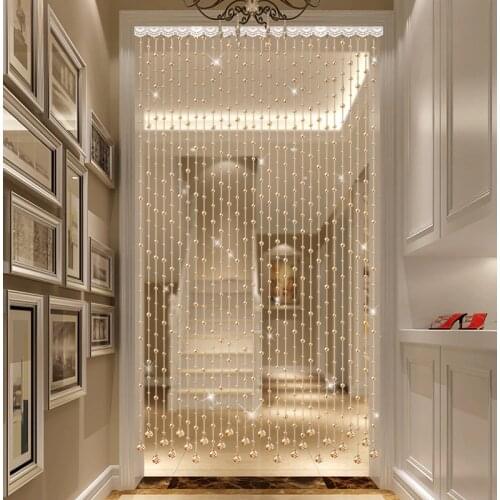 Crystal bead curtain screen partition living room porch corridor bedroom bathroom hanging household decorative curtain