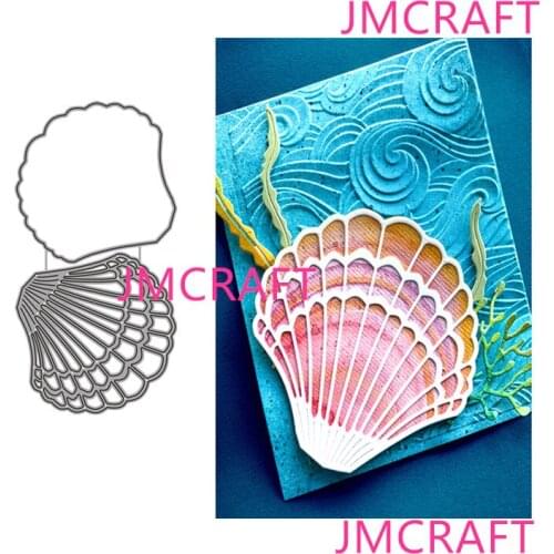 JMCRAFT 2021 Marine Life Shells #3 Metal Cutting Die For Scrapbooking Practice Hands-on DIY Album Card Handmade Tool