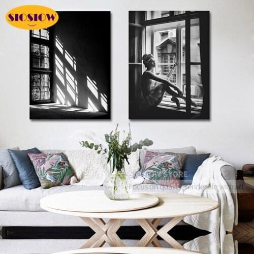 NEW Black-and-white 5D DIY Diamond Painting Full Drill Square Daimond Mosaic Cross Stitch Embroidery Ballet Girl Art Decor Home