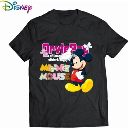Cartoon Disney Mickey Tshirt Tops Summer casual oversized Women T-shirts Ulzzang hip hop Streetwear Harajuku short sleeve tshirt