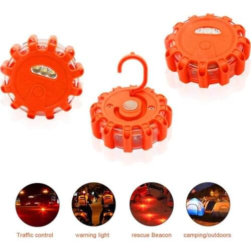 Magnetic Emergency Roadside Safety Light IP44 Road Flares Rescue Light LED Strobe Warning Light Flashlights Car Beacon Lamps