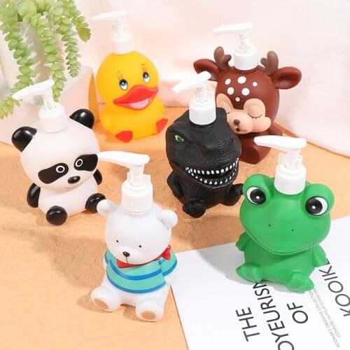 Cute Cartoon Animal Hand Soap Pump Lotion Hand Soap Shampoo Shower Gel Dispenser