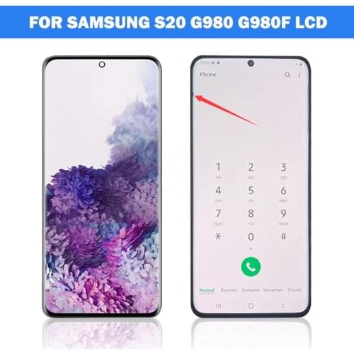 Small Dead pixels LCD For Samsung Galaxy S20 G980F S20Plus G985F S20 Ultra G988F LCD Touch Screen Digitizer Good