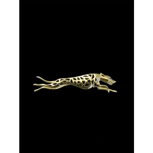New Trendy Whippet run brooches plate silver fashion jewelry wholesale 12pcs/lot