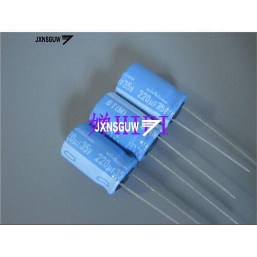 20PCS NICHICON BT 35V220UF 10X16MM 220UF 35V original audio Aluminum electrolytic capacitor 125 degrees 220uF/35V UBT1V221MPD8