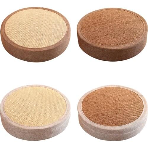 Futon Cushion Thickened Woven High Elastic Cotton Straw Floor Mat Japanese Futon Meditation Cushion Thickening Circle Seat Stool