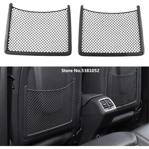 Abs Nylon Car Seat Back Net Bag for Audi A4 Q3 A3 A6 Q5 Q7 Accessories Storage Bag Storage Box Decoration Auto Styling