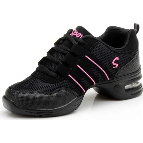 Fitness Sports Shoes Feature Soft Outsole Breath Dance Shoes Sneakers For Woman Practice Shoes Thin Modern Dance Jazz Shoes