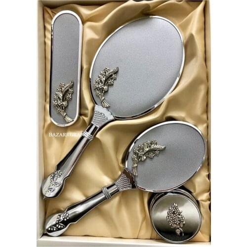 YOUR COMB SET WITH QUALITY COLOR TO ADD CHICITY TO YOUR STYLE Gift Mirror Comb Set Dress Brush Bundle Dowry Set SözFREE SHİPPİNG