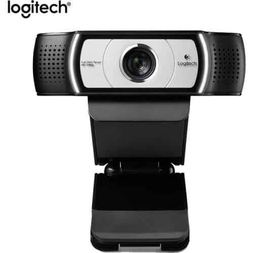 Original Logitech C930c HD Smart 1080P Webcam with Cover for Computer Zeiss Lens USB Video camera 4 Time Digital Zoom Web cam
