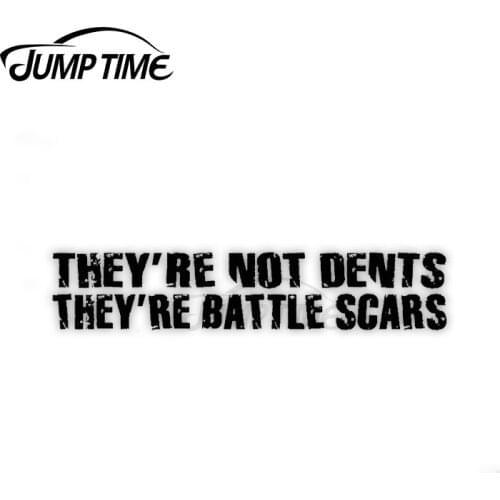 Jump Time 13cm x 3cm Car Sticker Not Dents Car Decor Creative Bumper Trunk Window Motorcycle Waterproof Vinyl Car Decoration