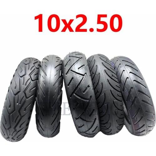 High Quality 10x2.50 Solid Tire Tubeless for Quick 3 ZERO 10X Inokim OX Folding Electric Scooter 10-inch Mini Motorrad Razor
