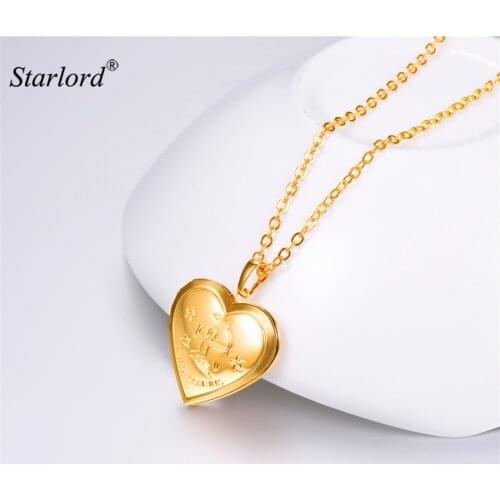Sagittarius Necklace Heart Photo Locket Pendant Necklace Gold/Silver Color Zodiac Charm Memory Locket Necklace For Women P3215