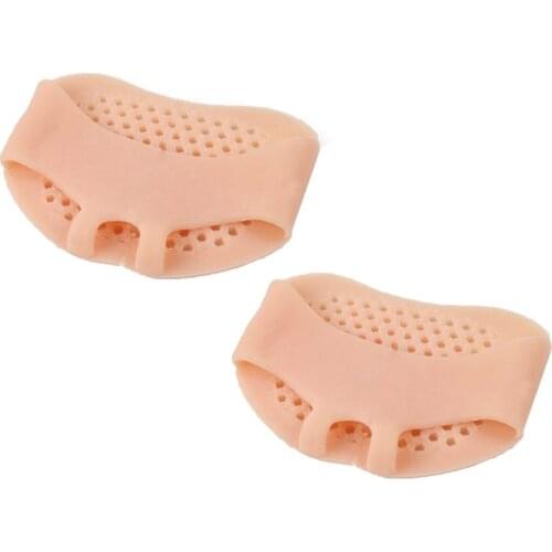 1 Pair Silicone Forefoot Meta tarsal Pain Relief Foot Orthosis Massage Anti-slip Protector High Heel Elastic Foot Care Cushion