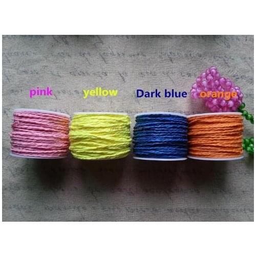 1pcs/lot-500m/pcs 17colors choices Twisted paper rope Hand DIY braided rope. Baking packing tape Gift box of the rope