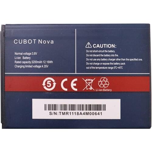 100% New Original 3200mAh For Cubot Nova Battery for Cubot Nova High Quality Replacement Large Capacity mobile phone Battery